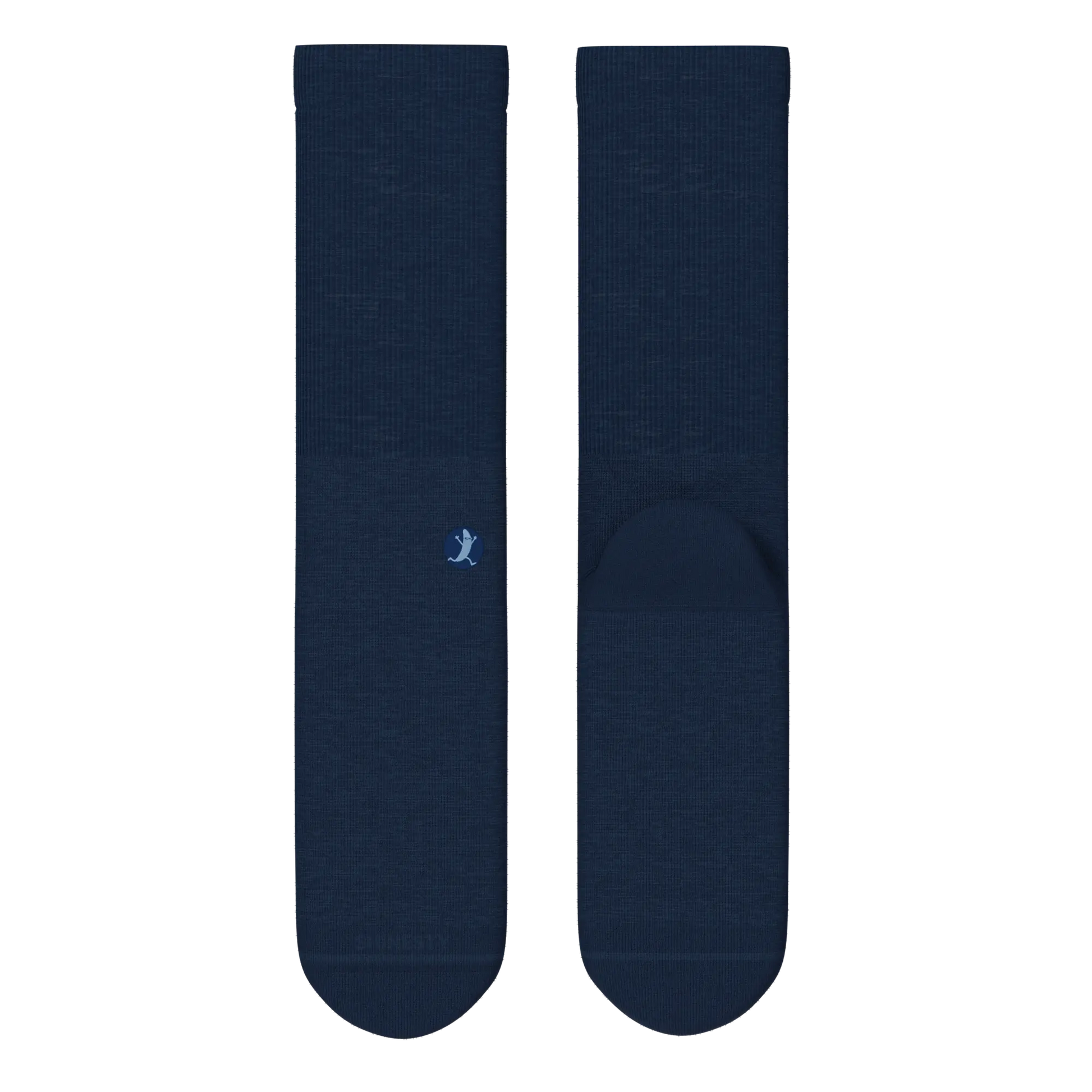 The Ocean Blue | Chambray Heather Heel Hammock™ Crew Socks - MENLL