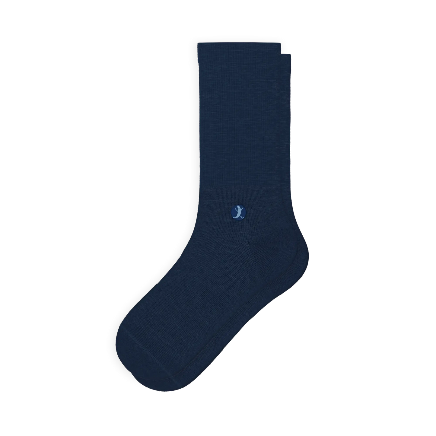 The Ocean Blue | Chambray Heather Heel Hammock™ Crew Socks - MENLL