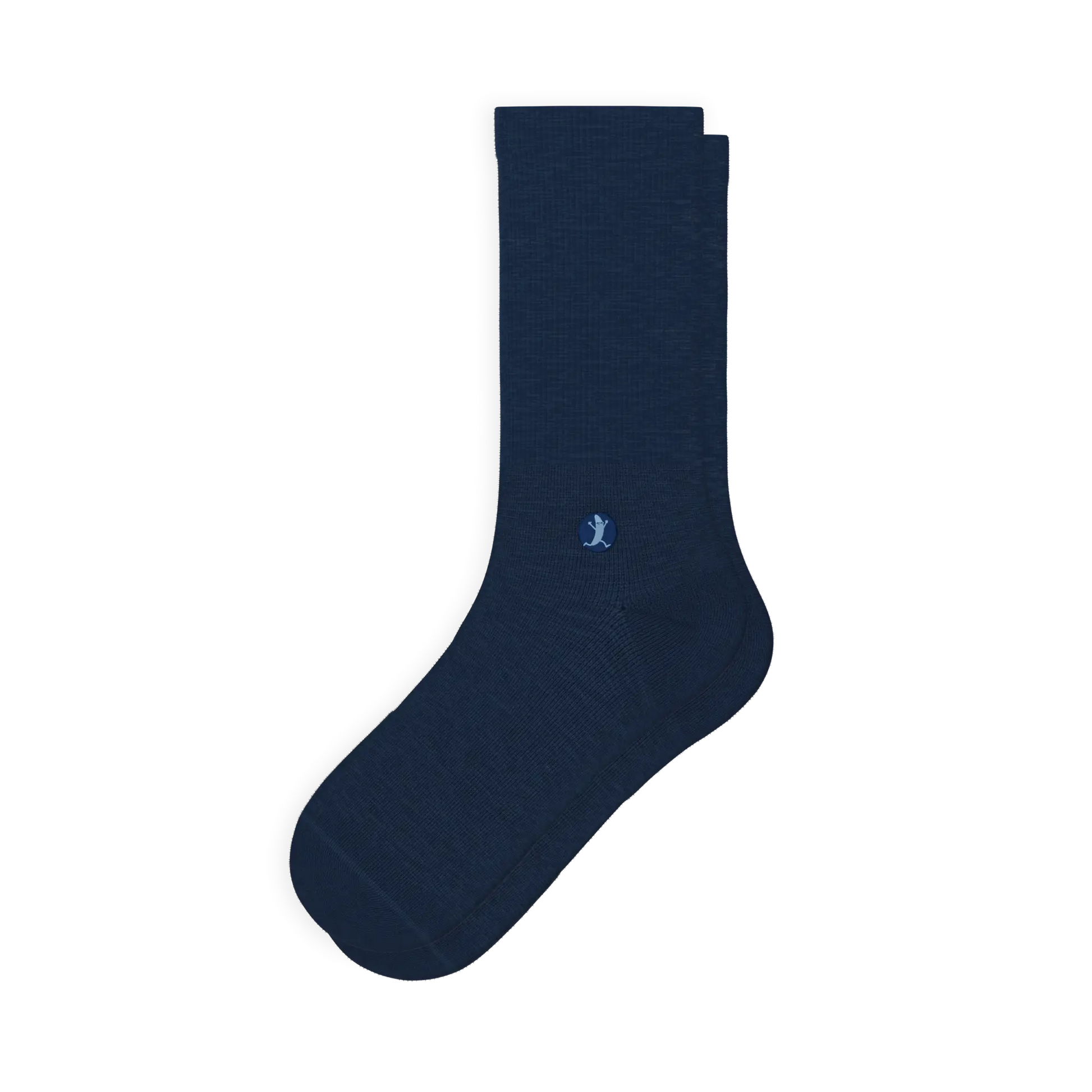 The Ocean Blue | Chambray Heather Heel Hammock™ Crew Socks - MENLL