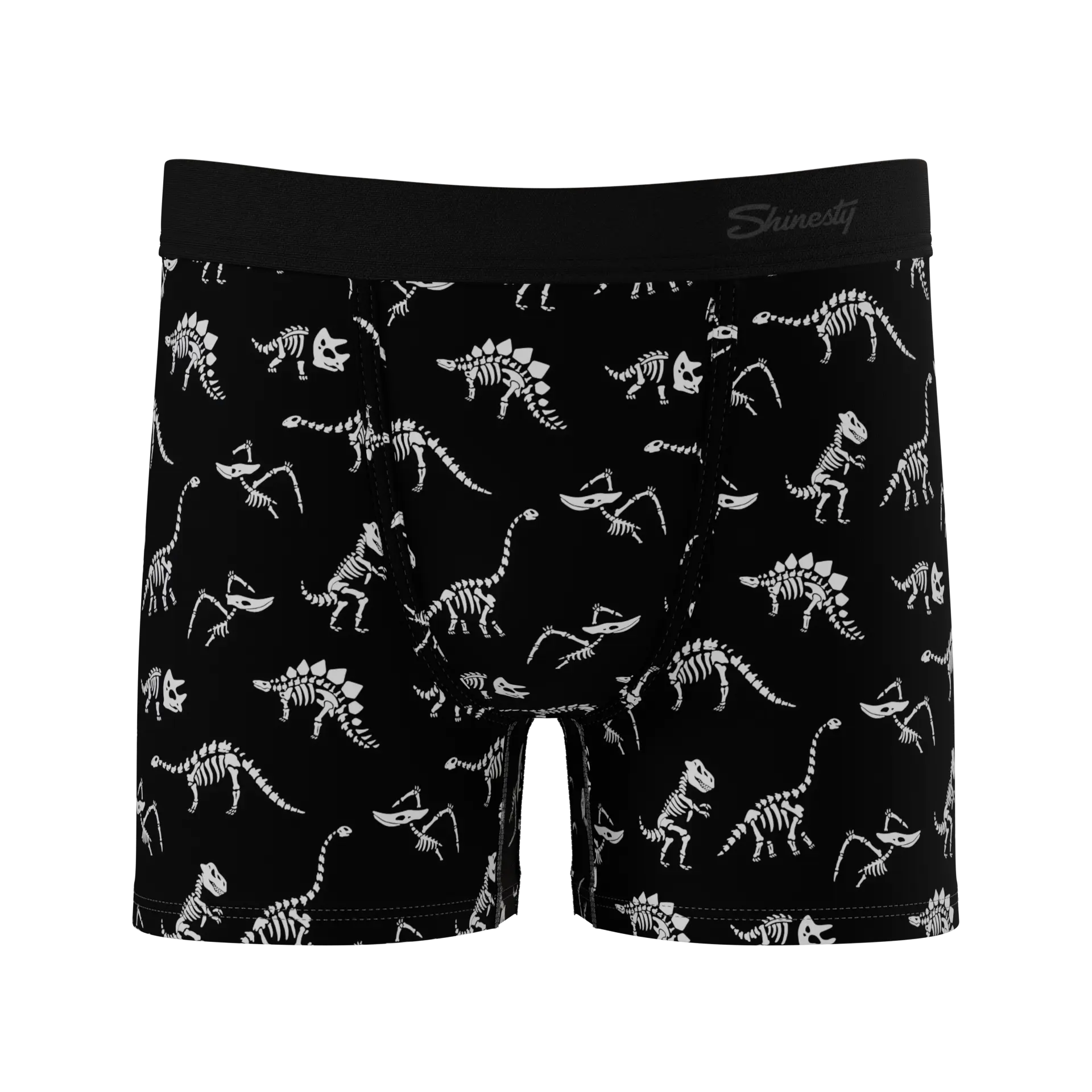 The Paleontologist | Glow in the Dark Dinosaurs Boy's Boxer Briefs Shinesty