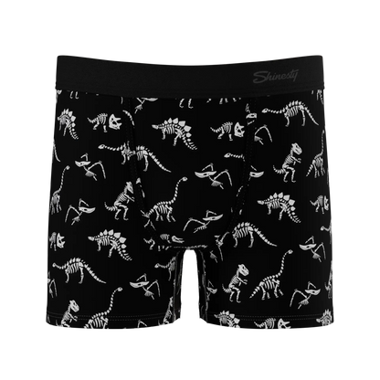 The Paleontologist | Glow in the Dark Dinosaurs Boy's Boxer Briefs Shinesty