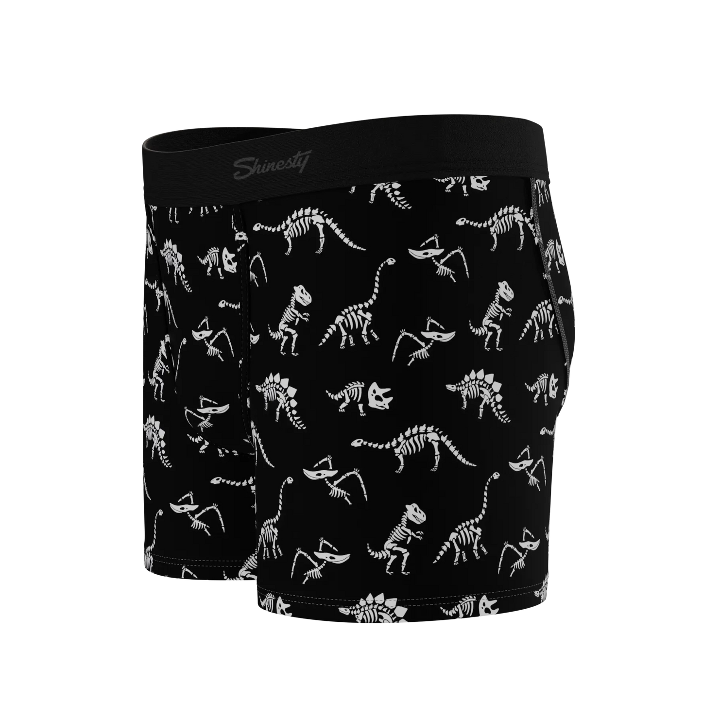 The Paleontologist | Glow in the Dark Dinosaurs Boy's Boxer Briefs Shinesty