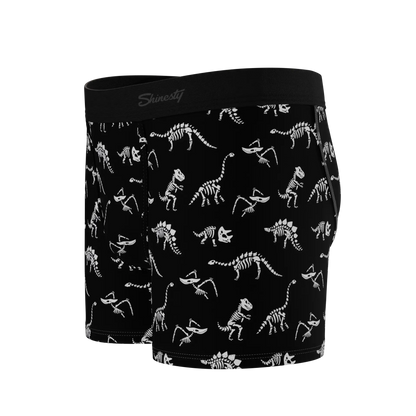 The Paleontologist | Glow in the Dark Dinosaurs Boy's Boxer Briefs Shinesty