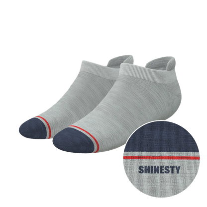 The Pebble | Grey Heel Hammock™ Ankle Socks - MENLL