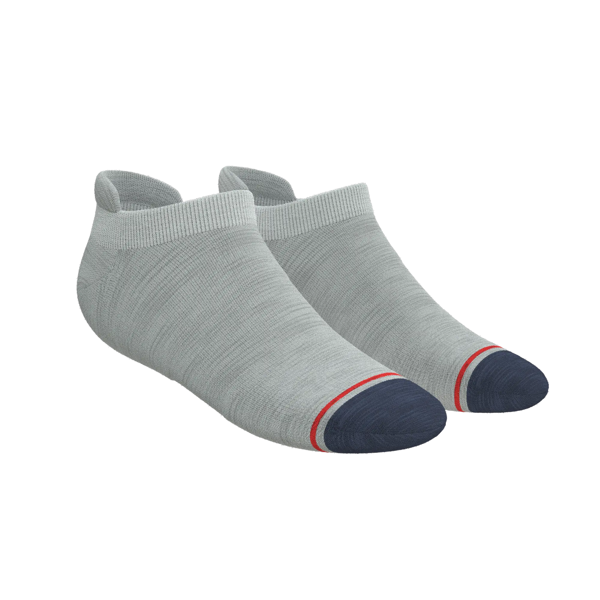 The Pebble | Grey Heel Hammock™ Ankle Socks - MENLL