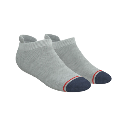 The Pebble | Grey Heel Hammock™ Ankle Socks - MENLL