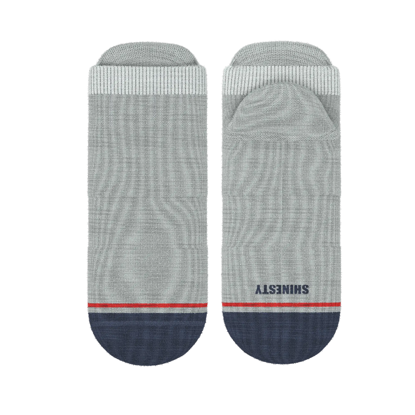 The Pebble | Grey Heel Hammock™ Ankle Socks - MENLL