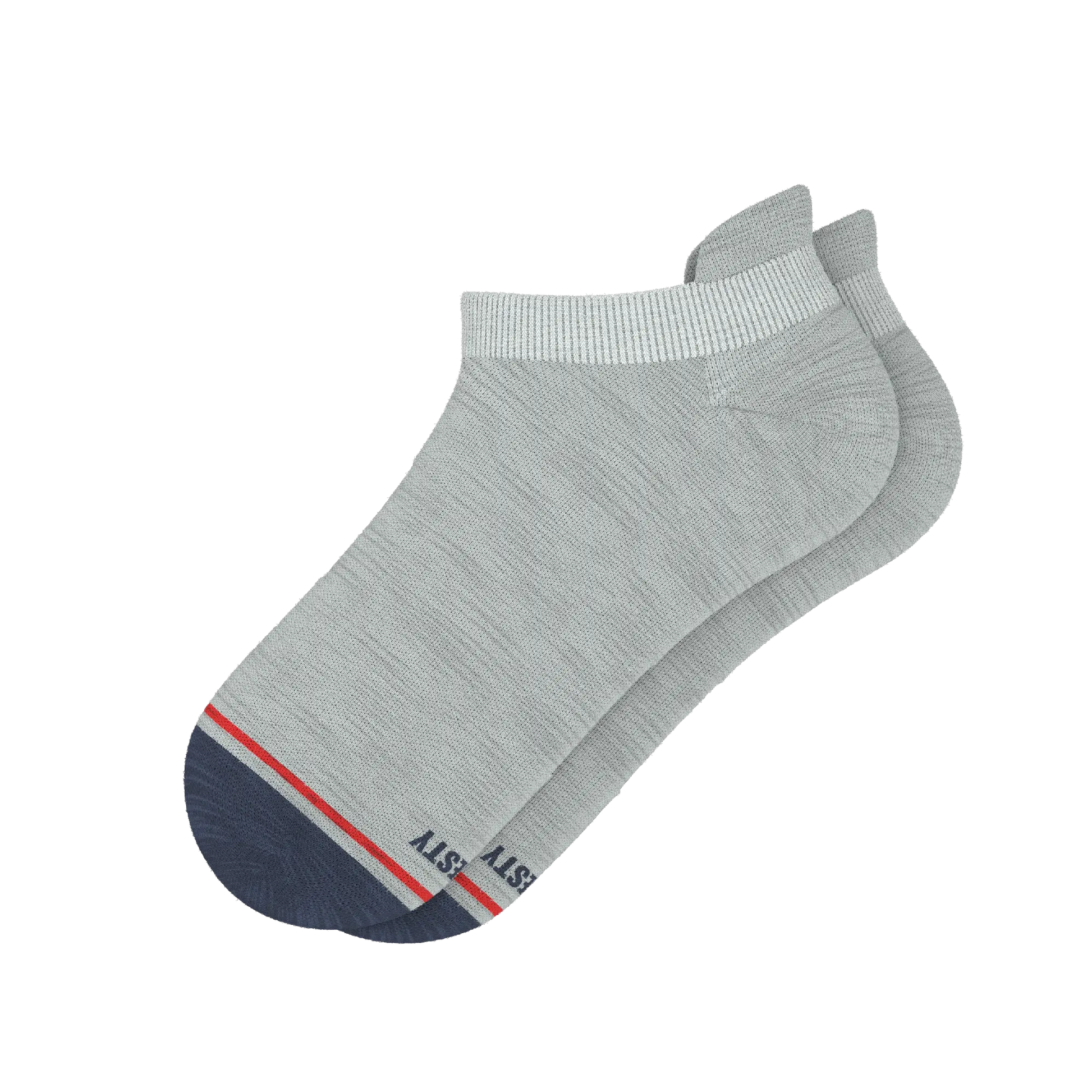 The Pebble | Grey Heel Hammock™ Ankle Socks - MENLL