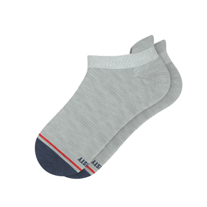 The Pebble | Grey Heel Hammock™ Ankle Socks - MENLL