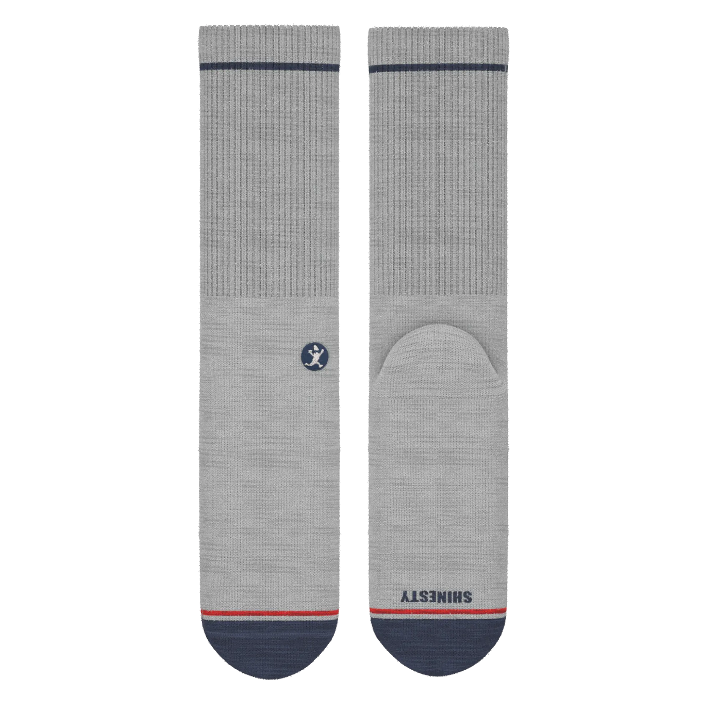 The Pebble | Grey Heel Hammock™ Crew Socks - MENLL