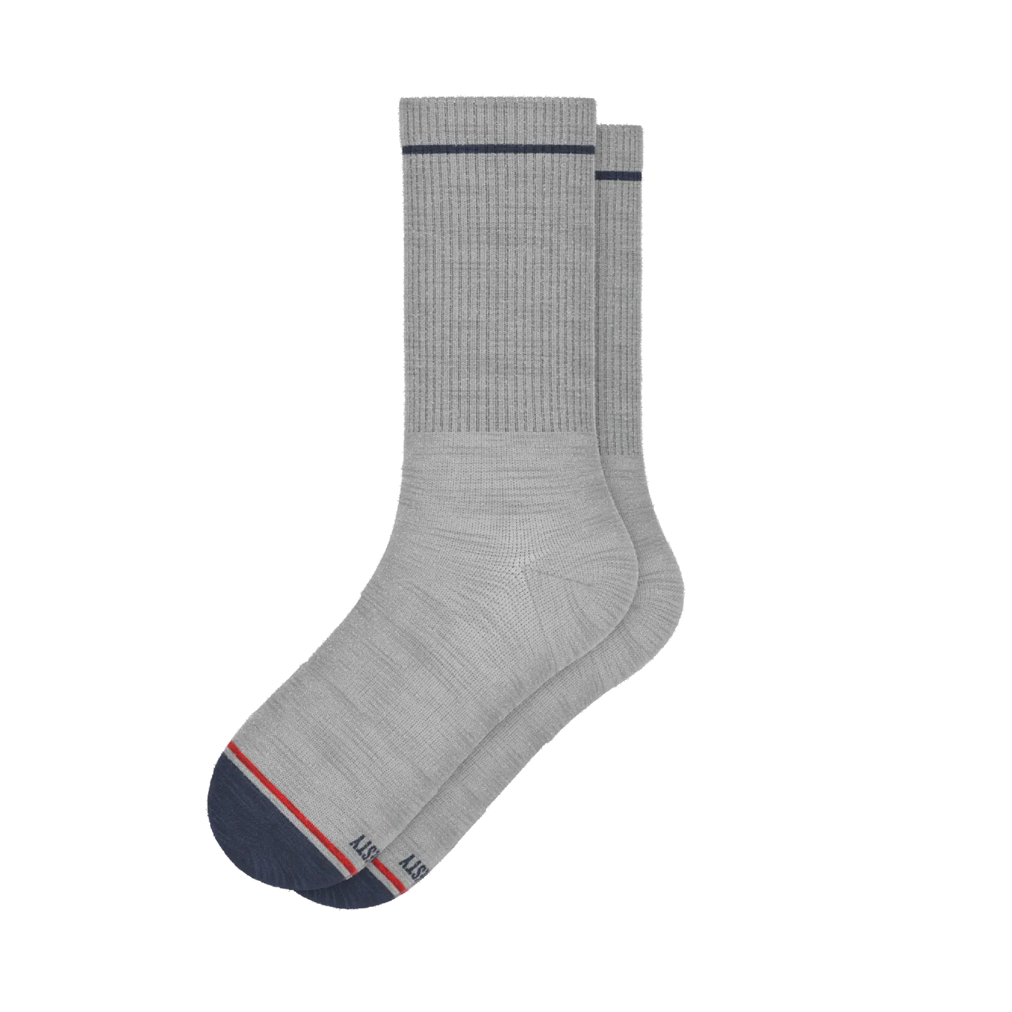 The Pebble | Grey Heel Hammock™ Crew Socks - MENLL