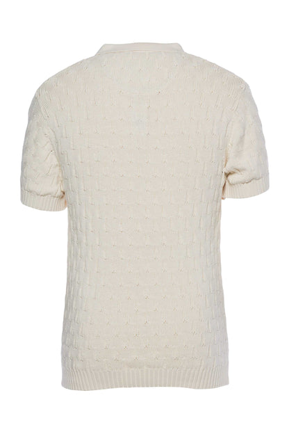Pete | Jacquard Knit Polo - MENLL