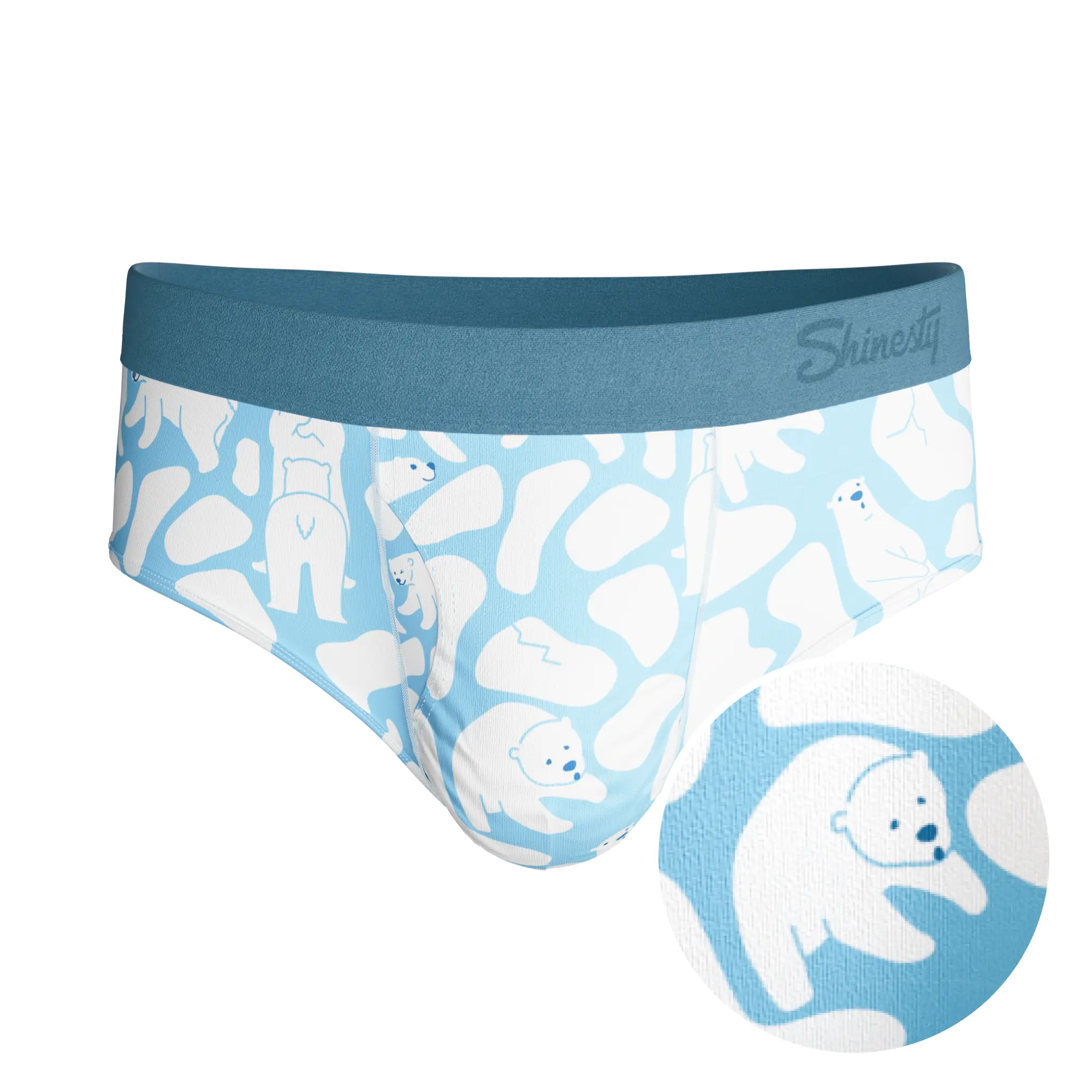 The Polar Polka | Polar Bear Scene Ball Hammock® Pouch Underwear Briefs Shinesty