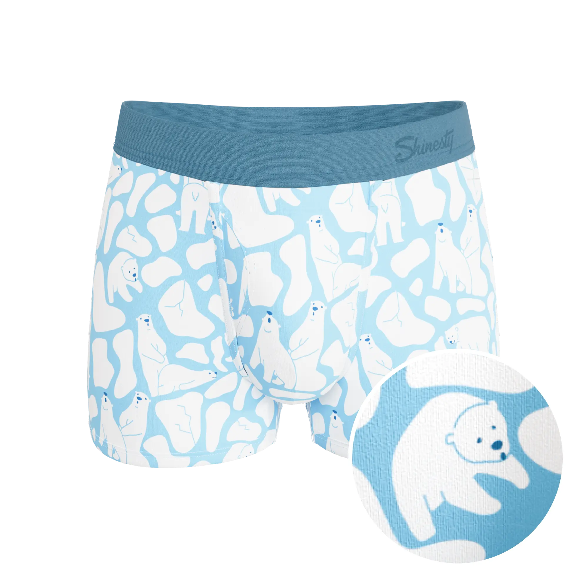 The Polar Polka | Polar Bear Scene Ball Hammock® Pouch Trunks Underwear Shinesty