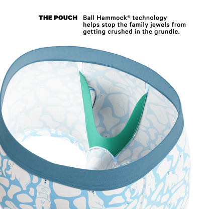 The Polar Polka | Polar Bear Scene Ball Hammock® Pouch Trunks Underwear Shinesty