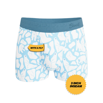 The Polar Polka | Polar Bear Scene Ball Hammock® Pouch Trunks Underwear Shinesty