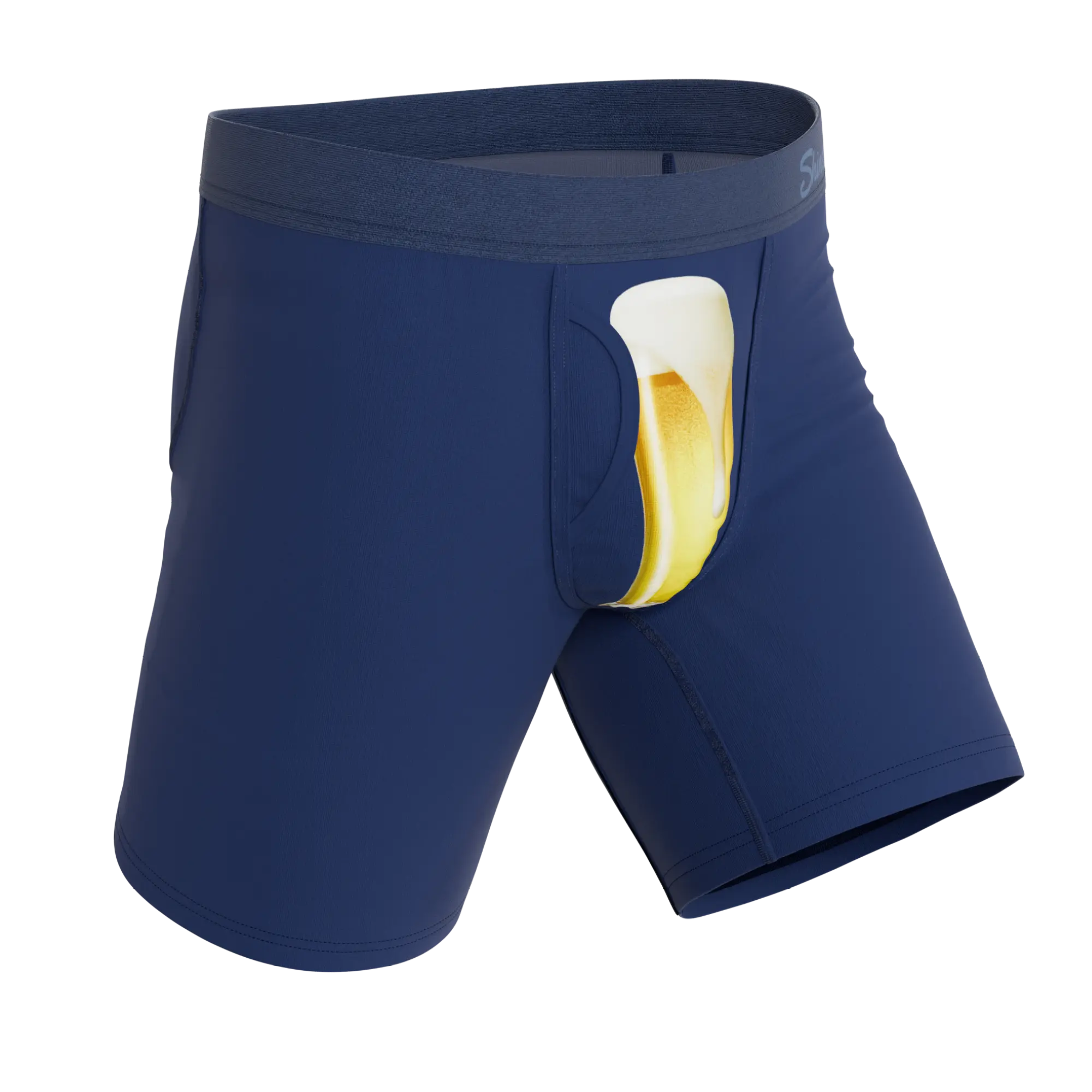 The Proper Pint | Beer Glass Long Leg Ball Hammock® Pouch Underwear With Fly - MENLL