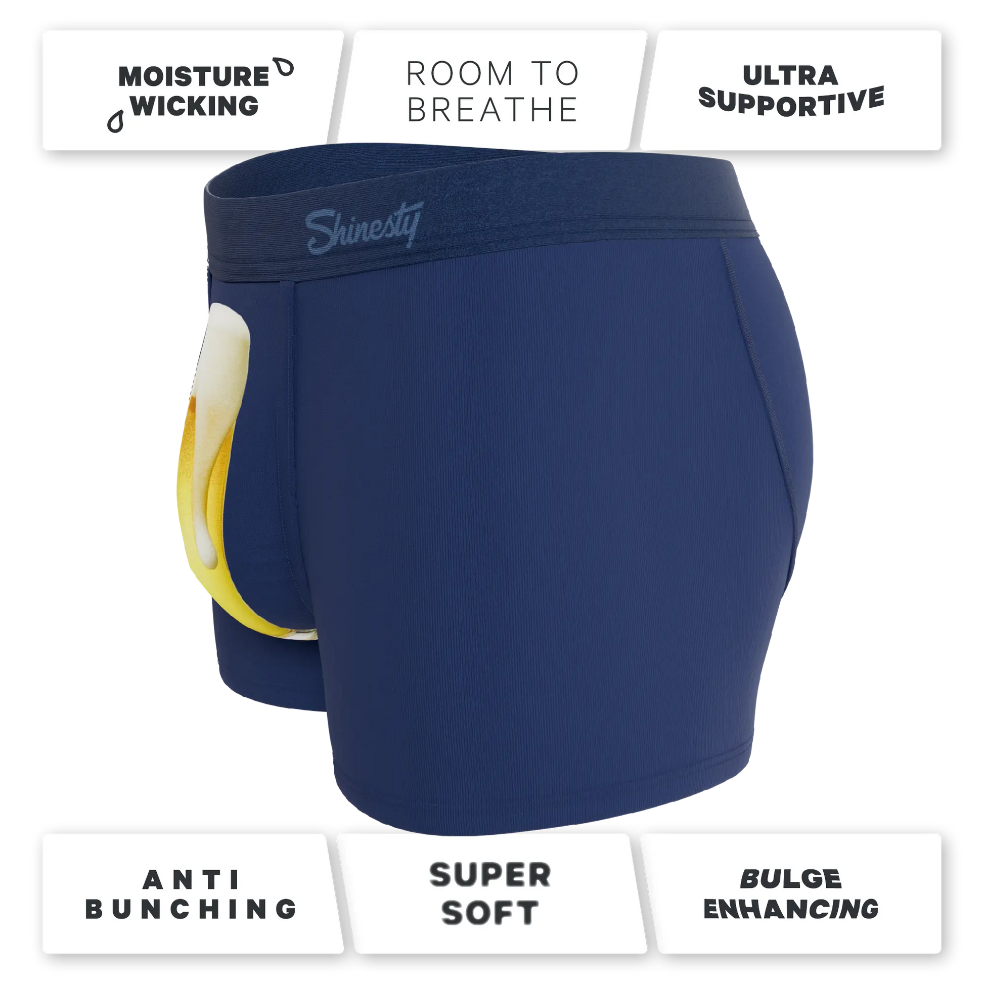 The Proper Pint | Beer Glass Ball Hammock® Pouch Trunks Underwear Shinesty