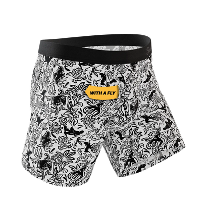 The Racy & Lacy | Provocative Lace Print Ball Hammock® Pouch Underwear With Fly Shinesty