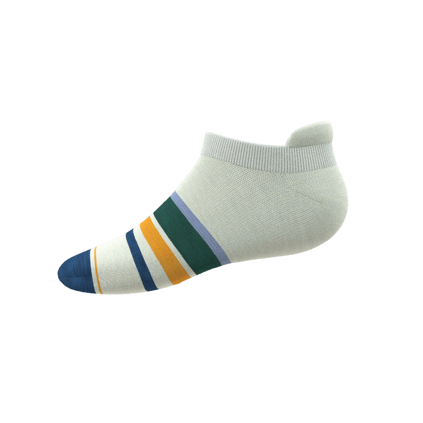The Retro Actives | Retro Stripe Heel Hammock™ Ankle Socks - MENLL