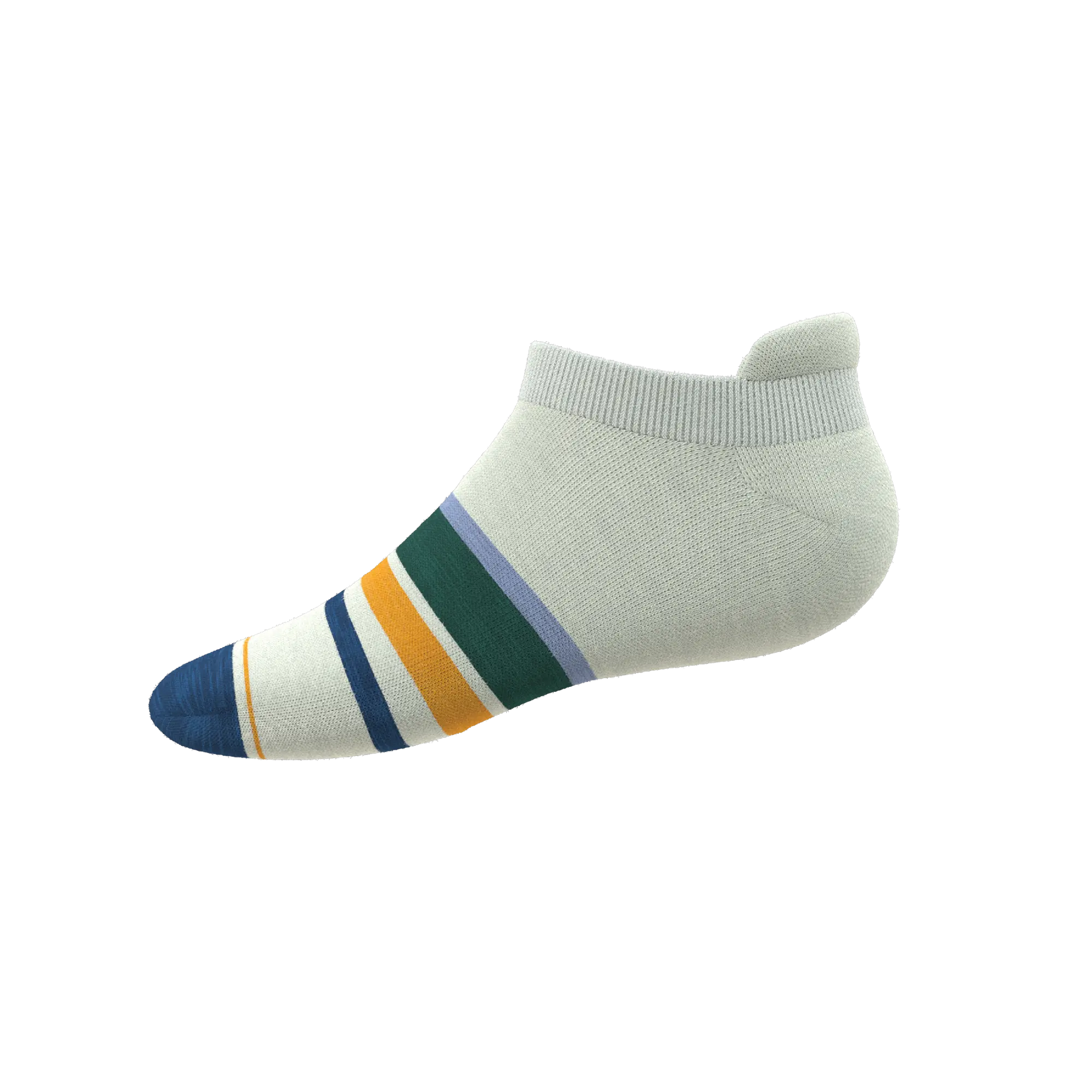 The Retro Actives | Retro Stripe Heel Hammock™ Ankle Socks - MENLL