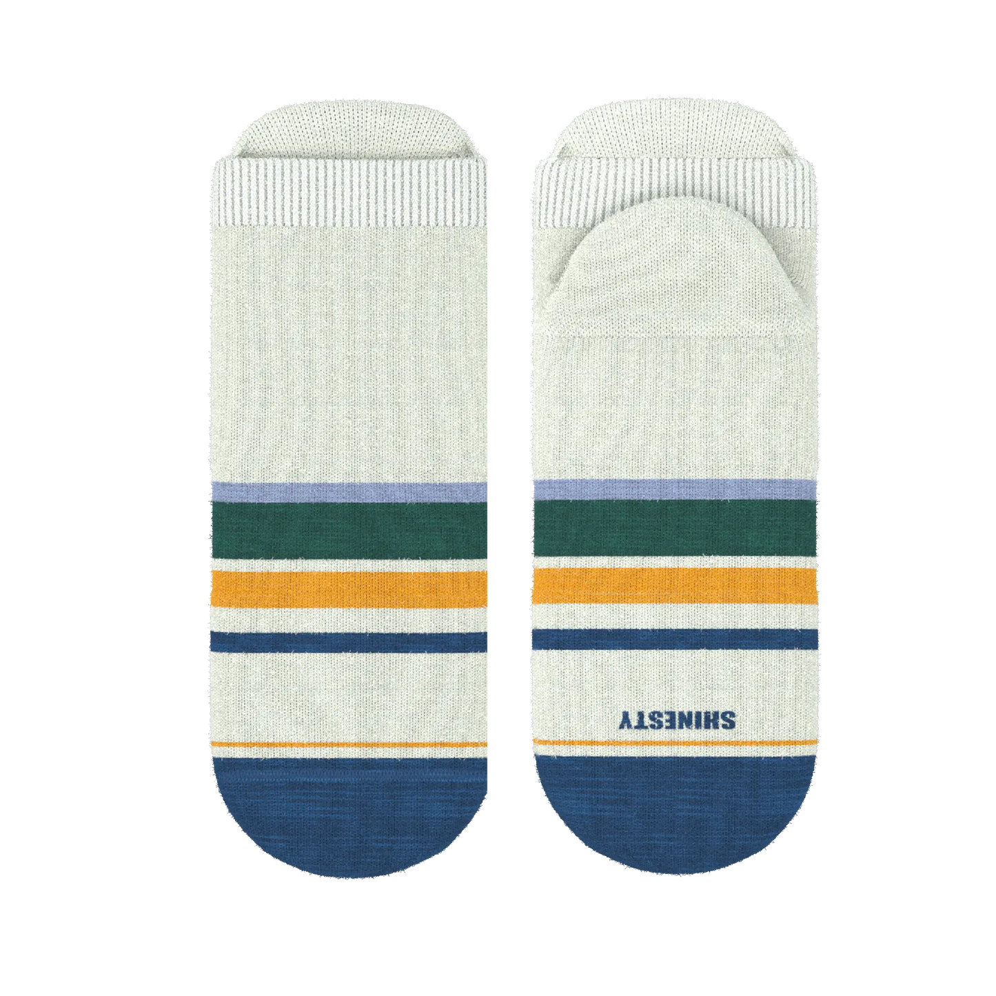 The Retro Actives | Retro Stripe Heel Hammock™ Ankle Socks - MENLL