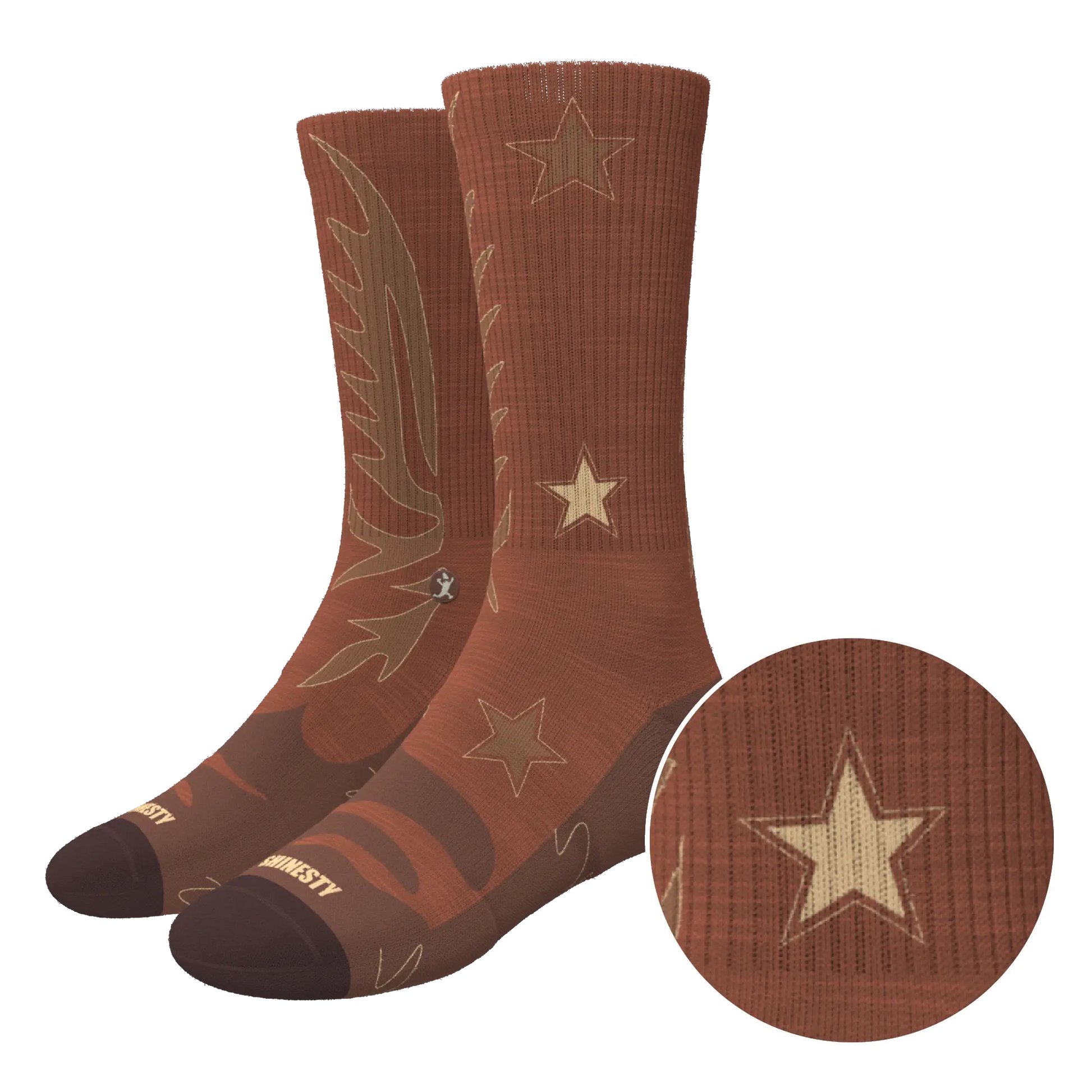 The Rodeo | Western Heel Hammock™ Crew Socks - MENLL