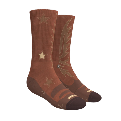 The Rodeo | Western Heel Hammock™ Crew Socks - MENLL