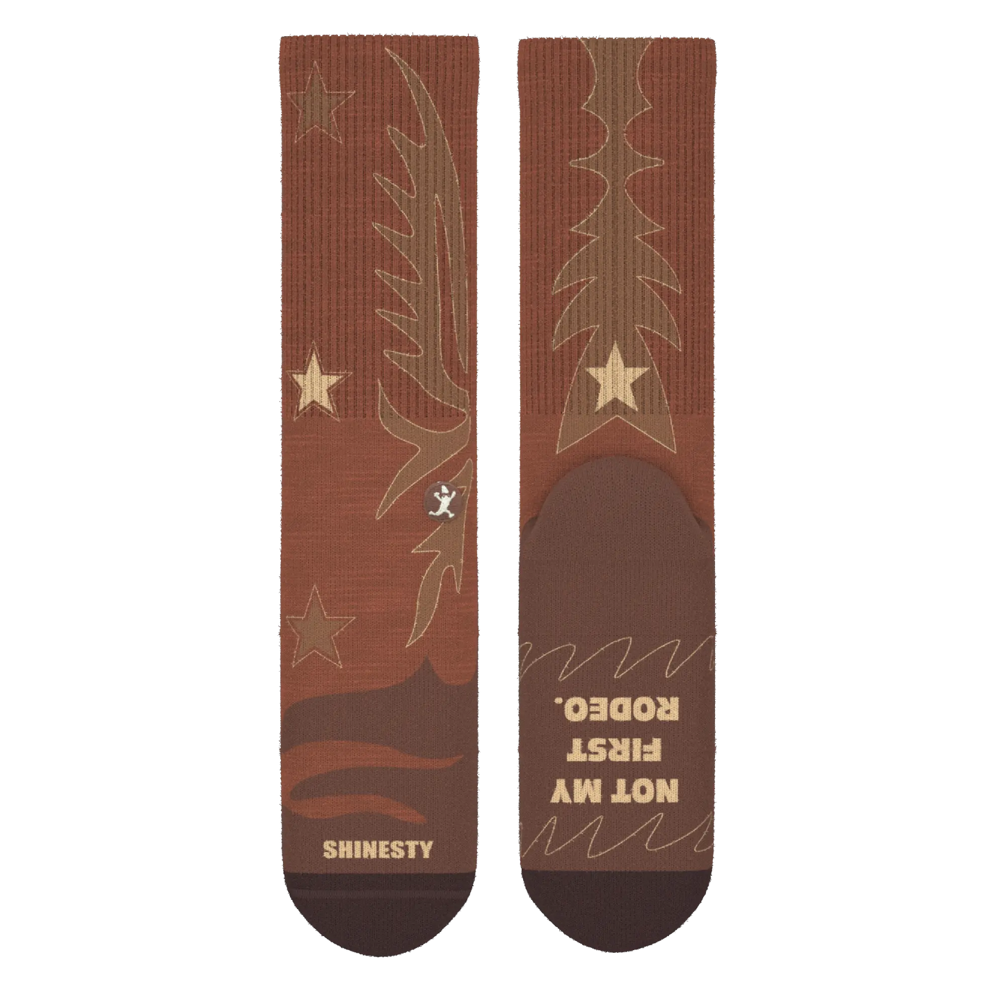 The Rodeo | Western Heel Hammock™ Crew Socks - MENLL