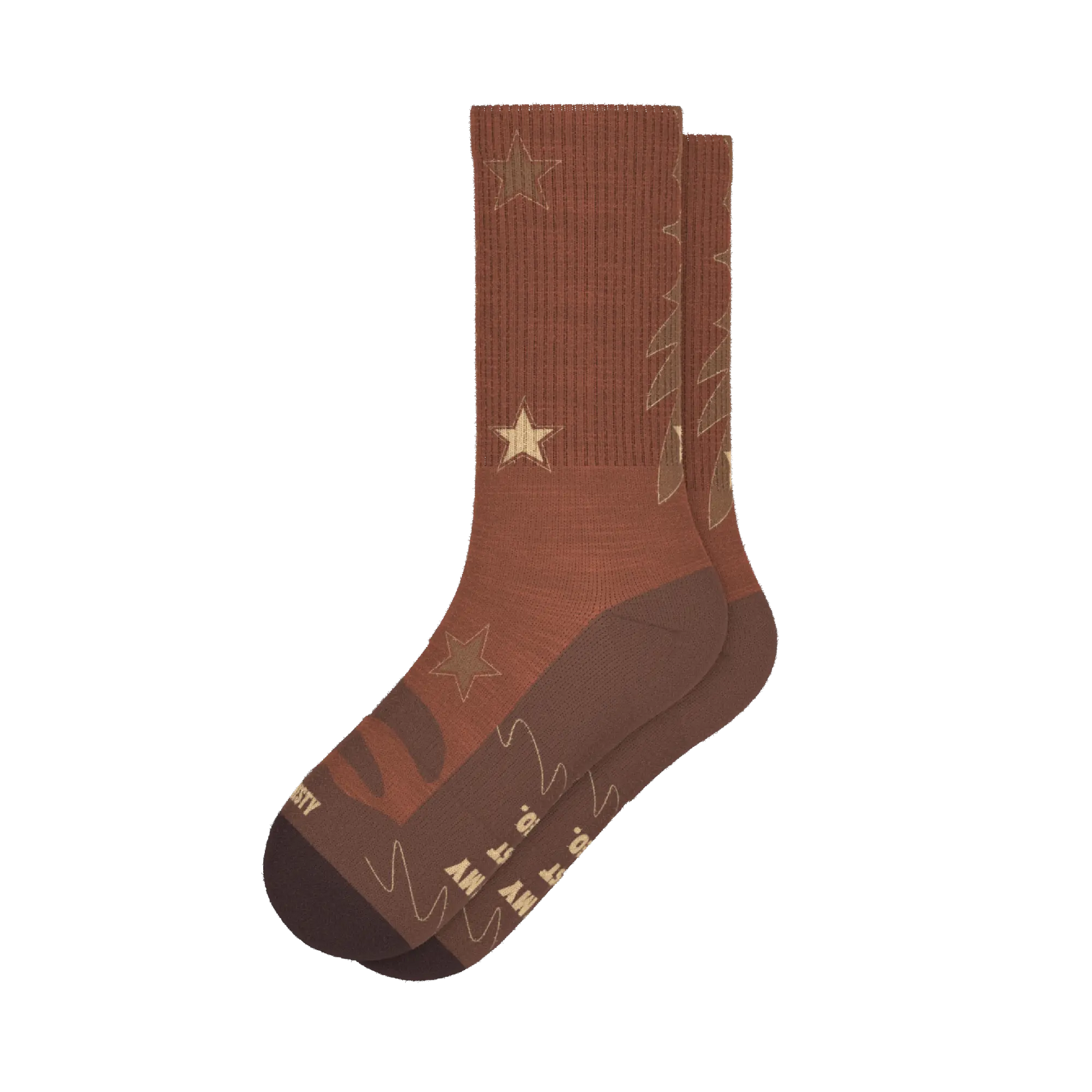 The Rodeo | Western Heel Hammock™ Crew Socks - MENLL