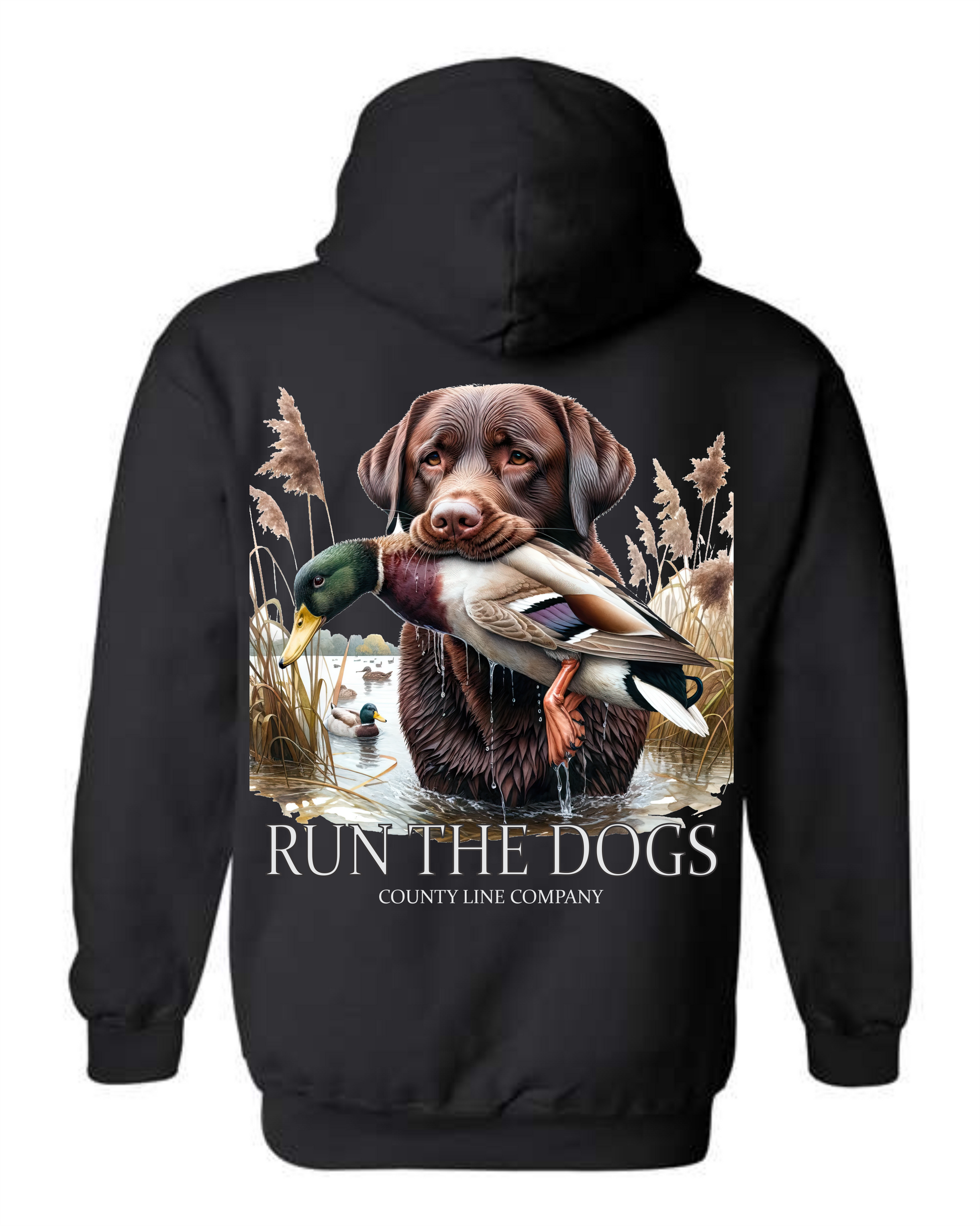 Run The Dogs Hoodie County Line Company