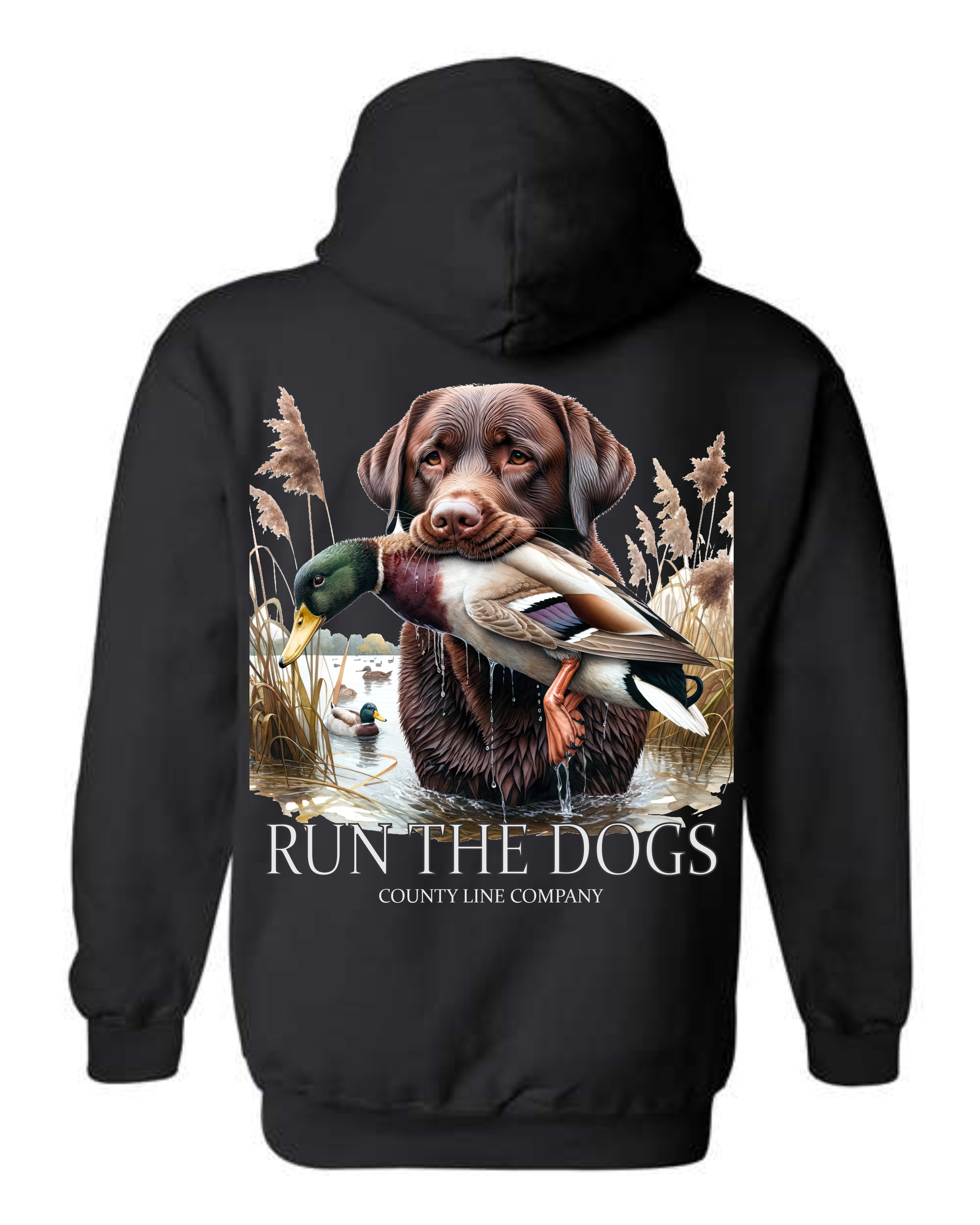Run The Dogs Hoodie County Line Company