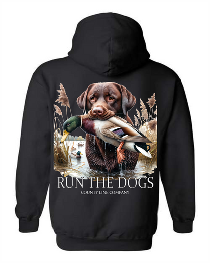 Run The Dogs Hoodie County Line Company