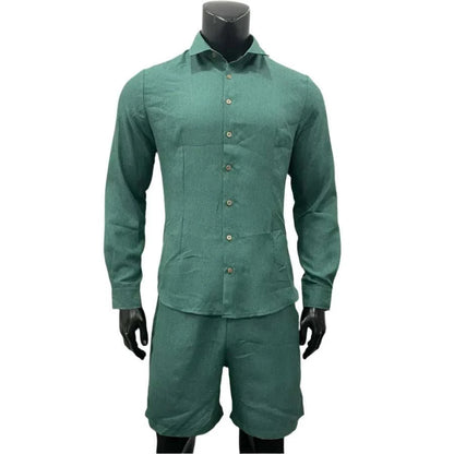 Men's Summer Comfy Cotton Linen Shorts set - MENLL