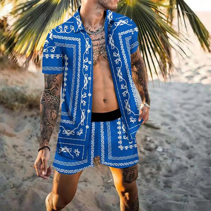 Designer style men two piece Beach set - MENLL