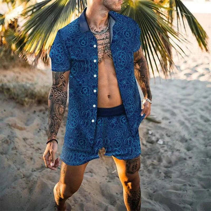 Designer style men two piece Beach set - MENLL
