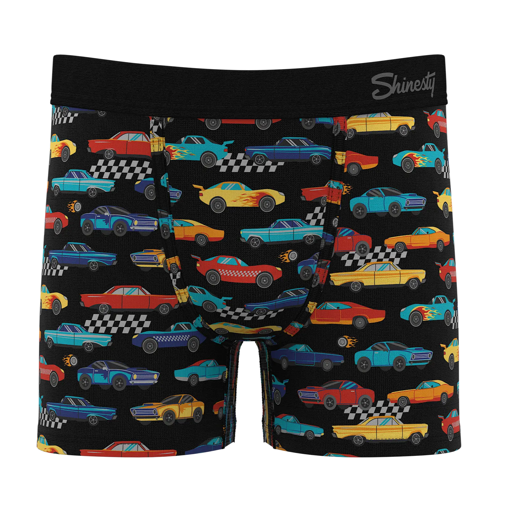 The Start Your Engines | Racecar Boy's Boxer Briefs Shinesty