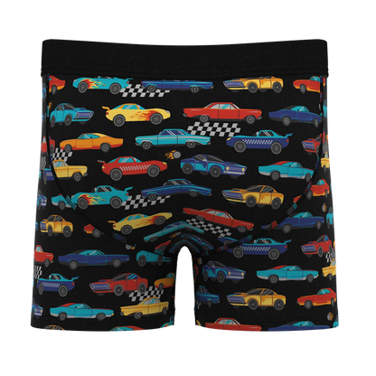The Start Your Engines | Racecar Boy's Boxer Briefs Shinesty