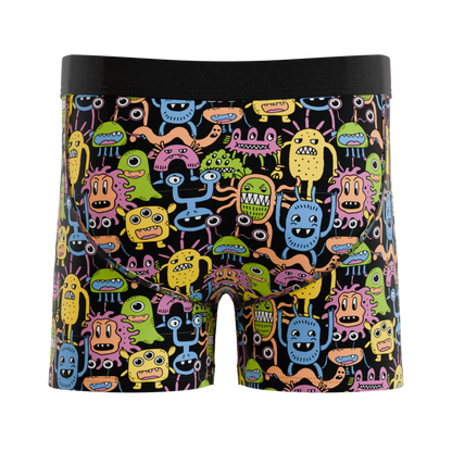 The Under The Bed | Colorful Monsters Boy's Boxer Briefs Shinesty