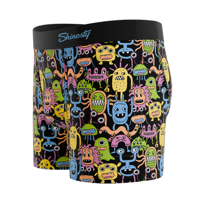 The Under The Bed | Colorful Monsters Boy's Boxer Briefs Shinesty