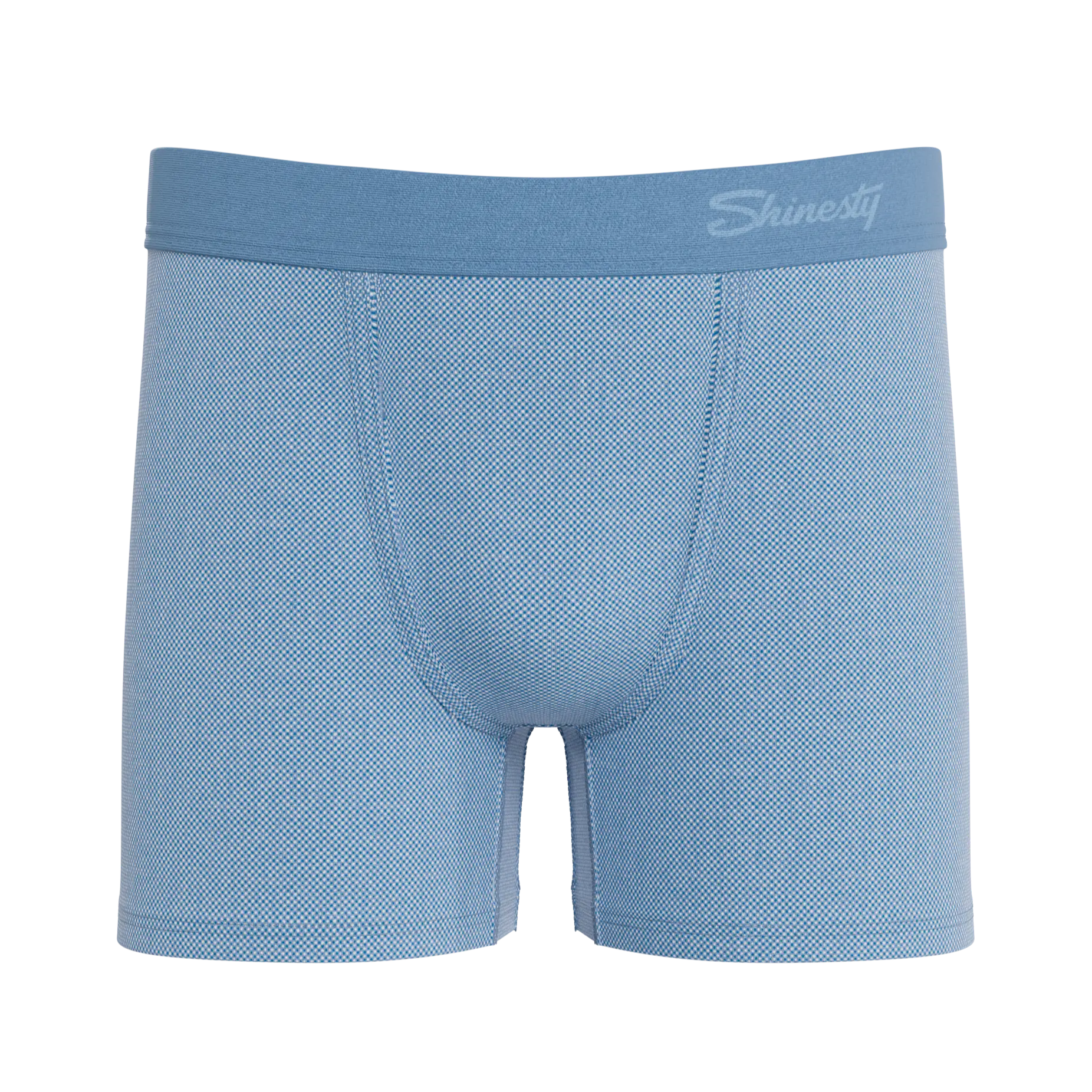 The Chambray All Day | Blue Chambray Boy's Boxer Briefs Shinesty