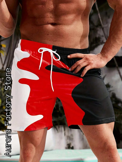 Summer Men Colorful 3D Shorts - MENLL