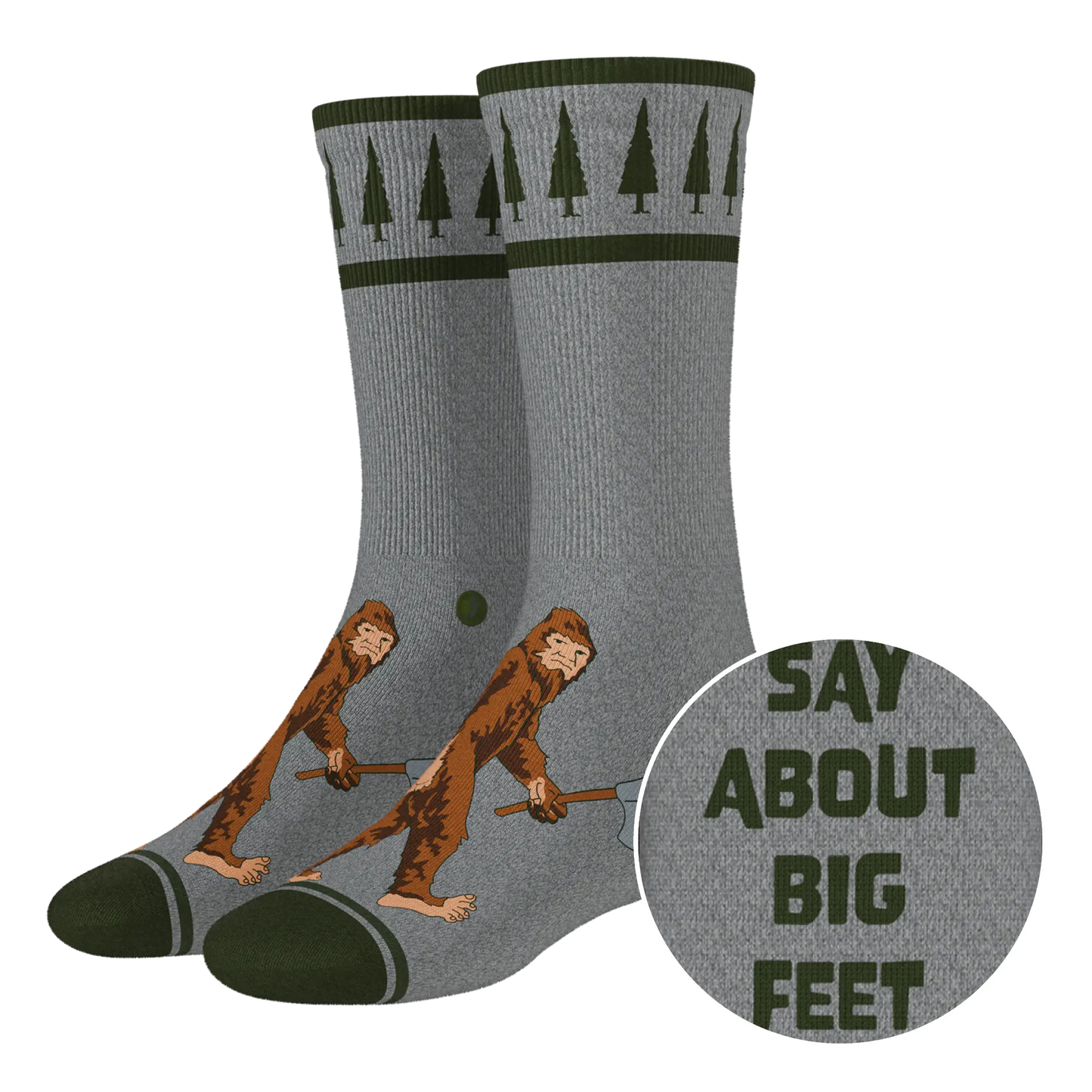 The Sassquatch | Bigfoot Heel Hammock™ Crew Socks Shinesty