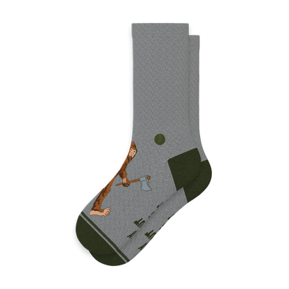 The Sassquatch | Bigfoot Heel Hammock™ Crew Socks Shinesty