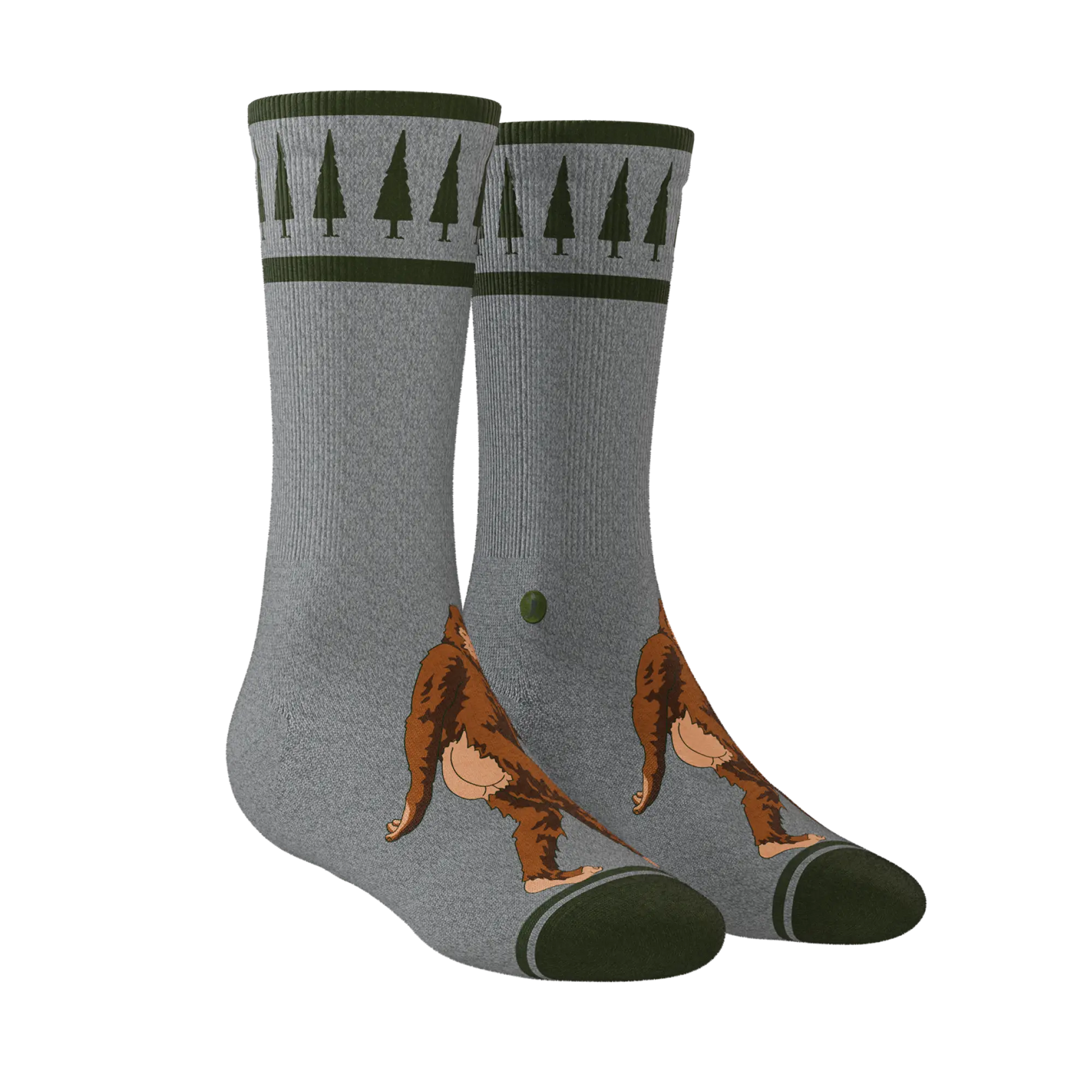 The Sassquatch | Bigfoot Heel Hammock™ Crew Socks Shinesty