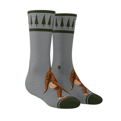 The Sassquatch | Bigfoot Heel Hammock™ Crew Socks Shinesty