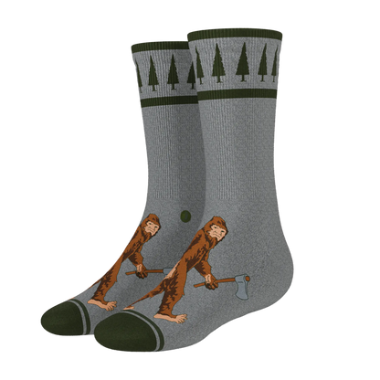 The Sassquatch | Bigfoot Heel Hammock™ Crew Socks Shinesty