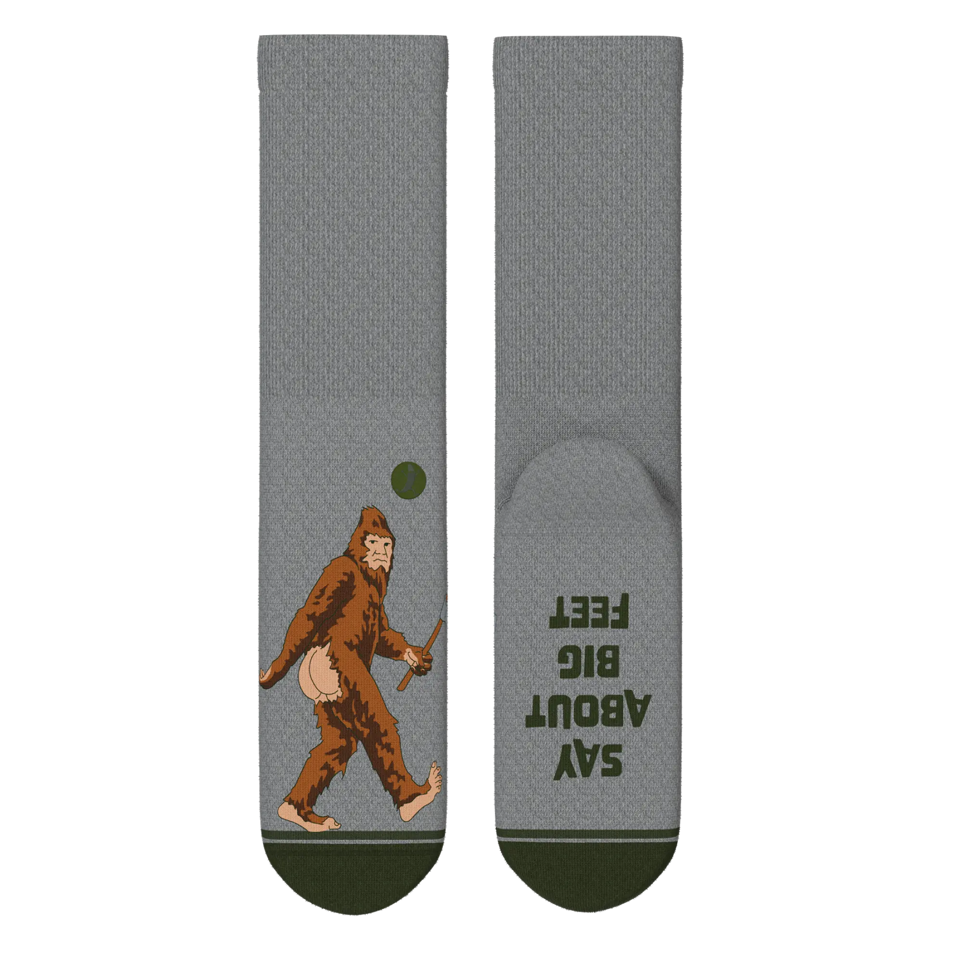 The Sassquatch | Bigfoot Heel Hammock™ Crew Socks Shinesty