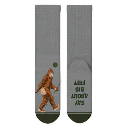 The Sassquatch | Bigfoot Heel Hammock™ Crew Socks Shinesty