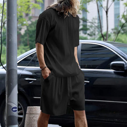 Vacation Loose beach Shorts set for men by Sexikinis Swim, stylish and comfortable for beach adventures.